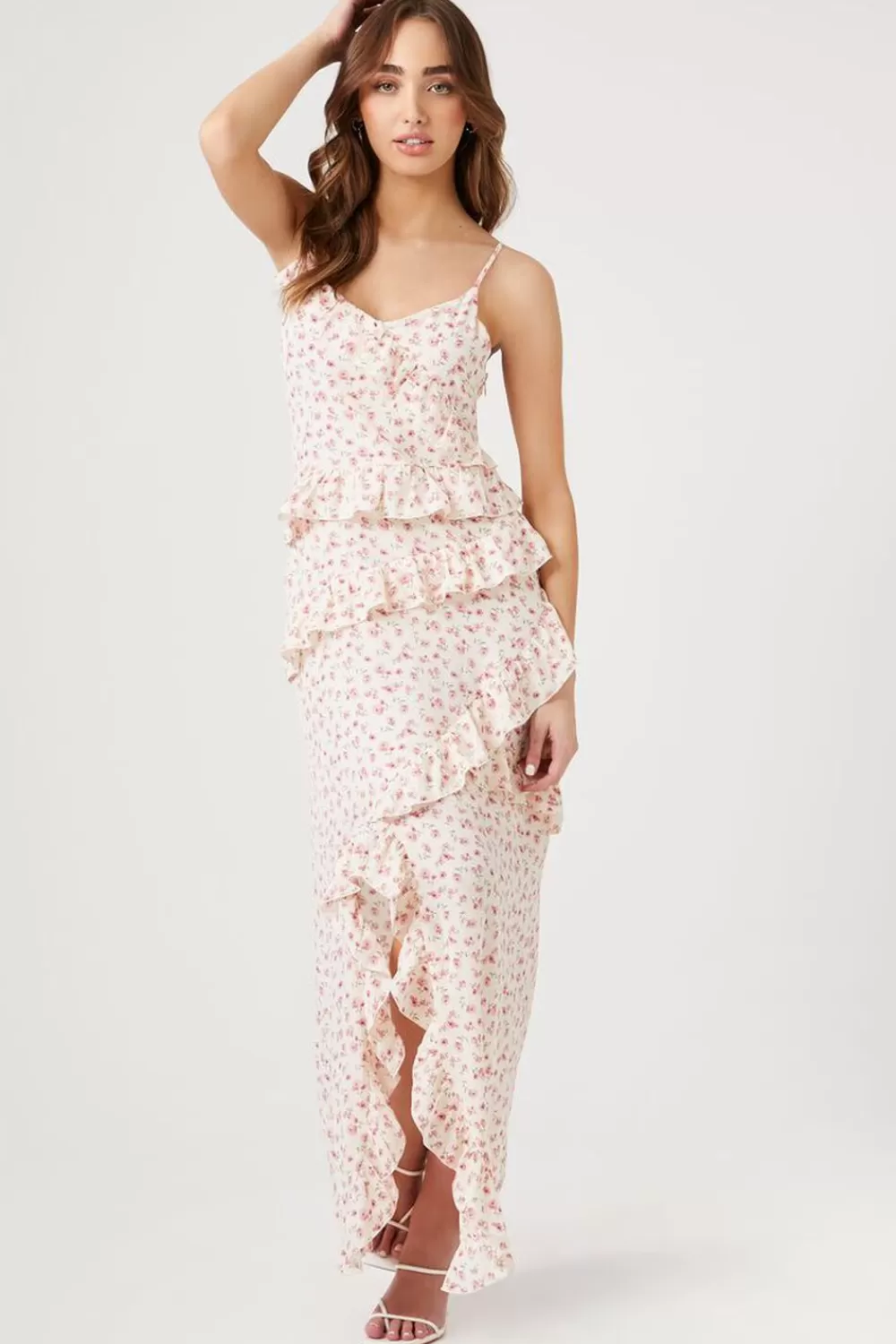 Forever 21 Ditsy Floral Tiered Maxi Dress | Women Dresses