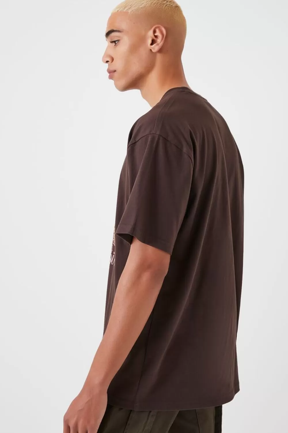 Graphic Tees>Forever 21 Divine Spirit Graphic Tee Cocoa/Multi