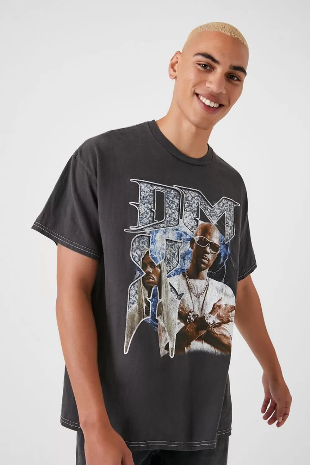 Graphic Tees>Forever 21 Dmx Graphic Tee Pewter/Multi