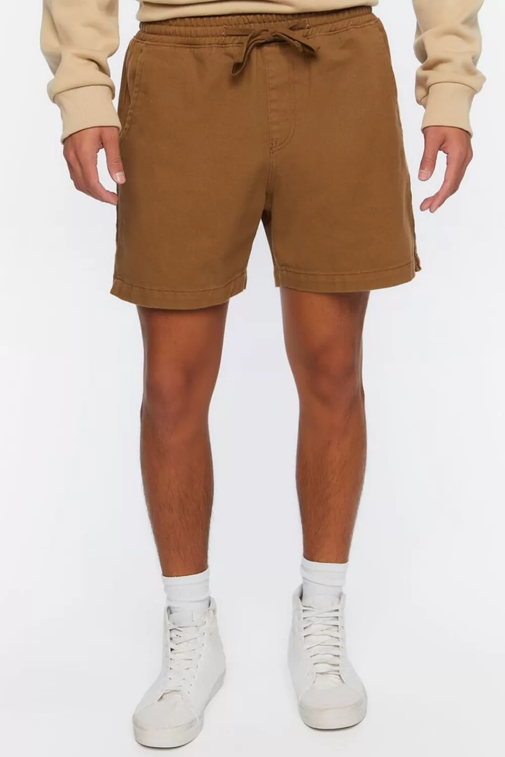 Activewear + Athletic>Forever 21 Drawstring Shorts Taupe