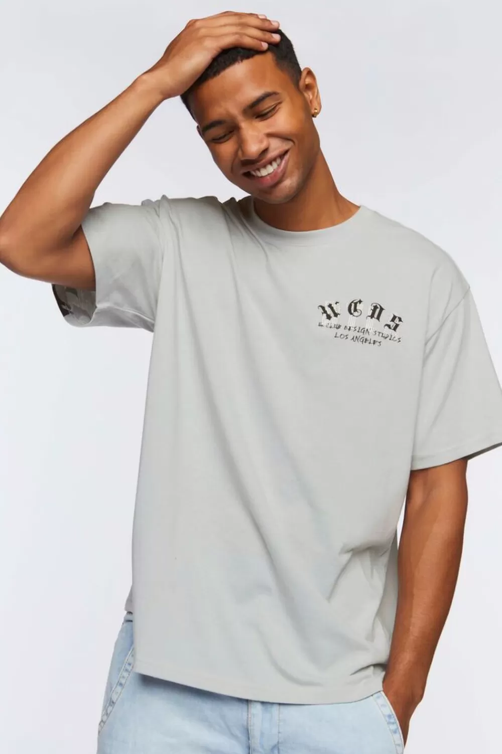 Graphic Tees>Forever 21 Drip Wcds Graphic Tee Grey/Multi