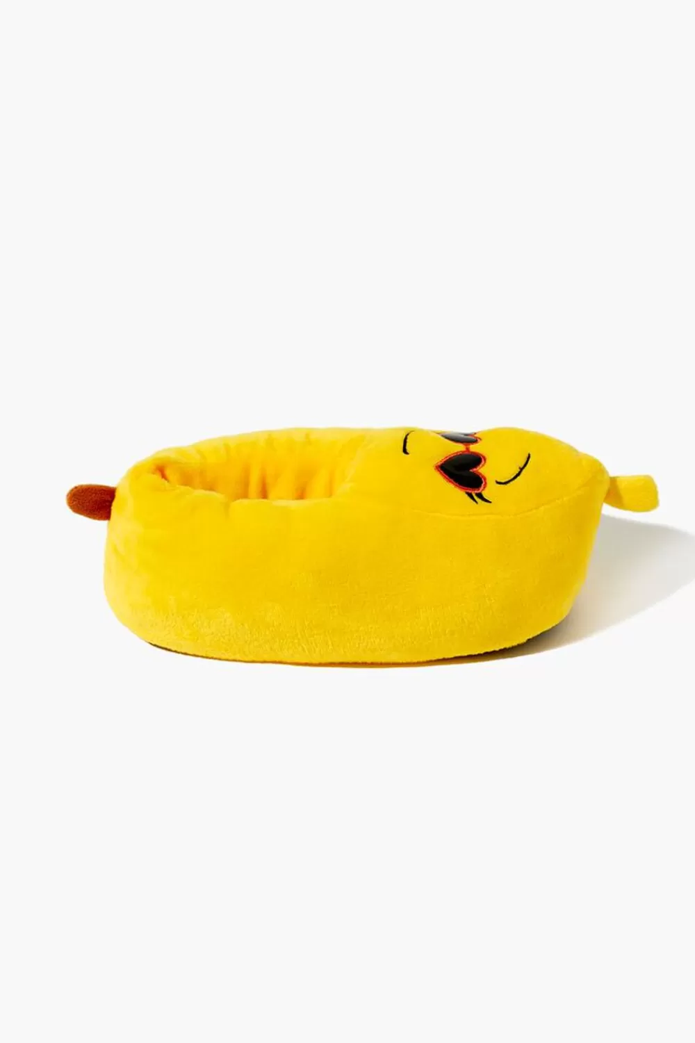 Slippers>Forever 21 Embroidered Banana House Slippers Yellow