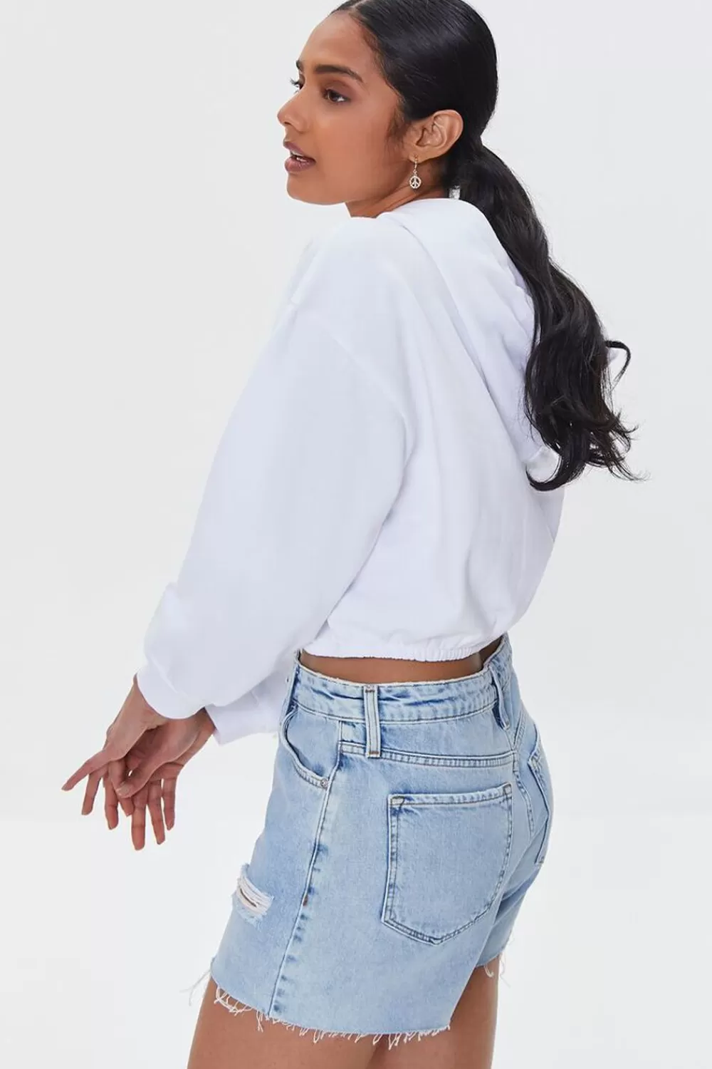 Forever 21 Embroidered Montauk Fleece Hoodie | Women Tops