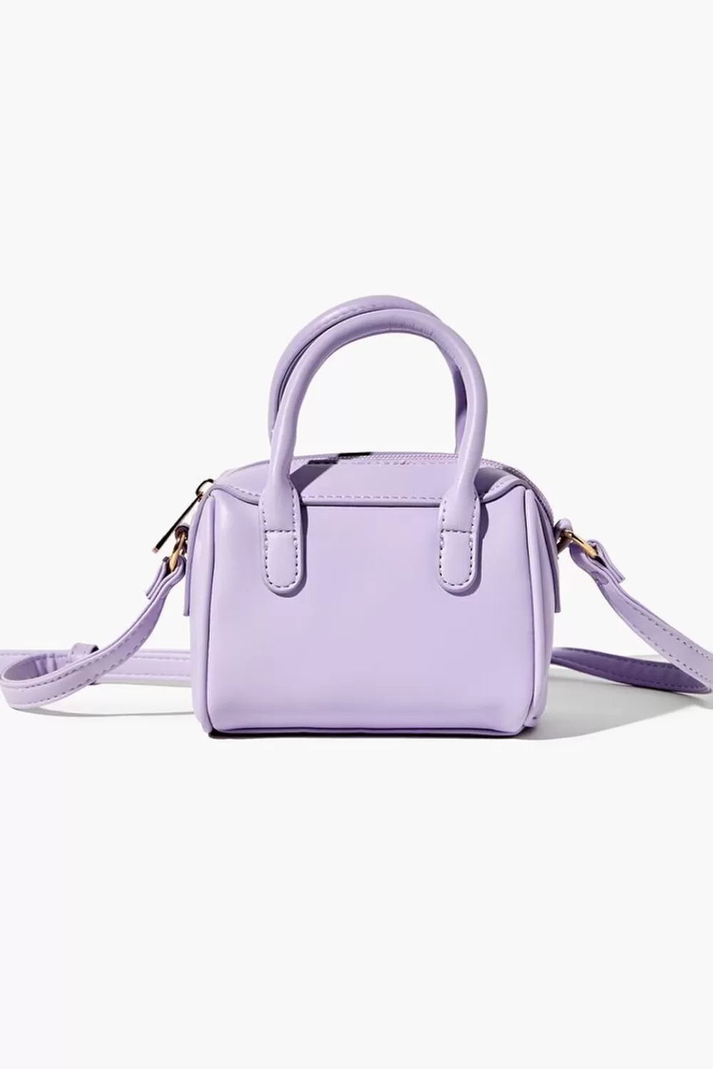 Bags + Backpacks>Forever 21 Faux Leather Mini Bowler Bag Purple