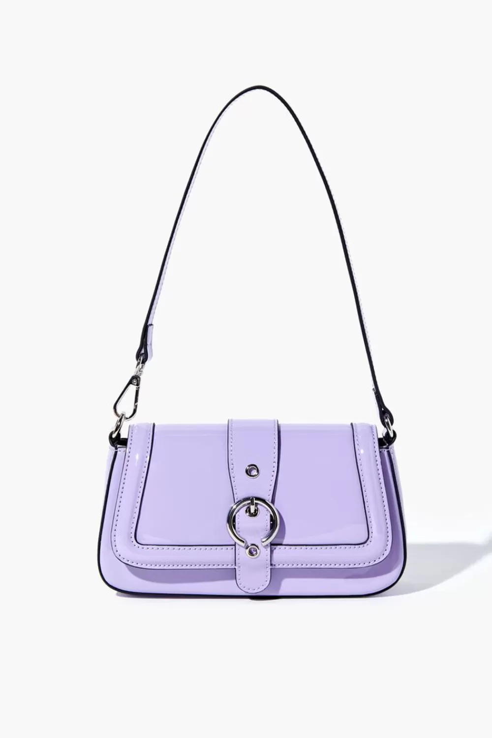 Bags + Backpacks>Forever 21 Faux Patent Leather Shoulder Bag Purple
