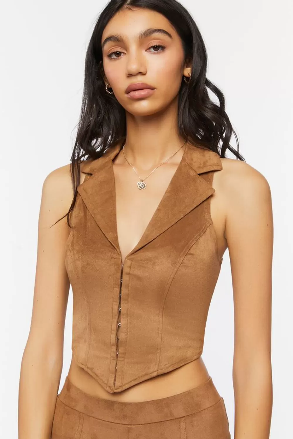 Forever 21 Faux Suede Crop Top | Women Tops