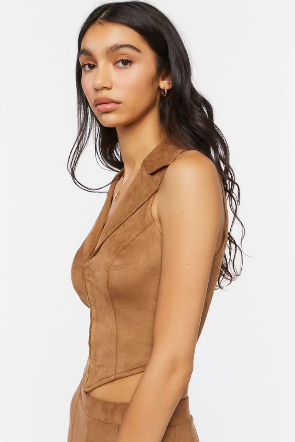 Forever 21 Faux Suede Crop Top | Women Tops