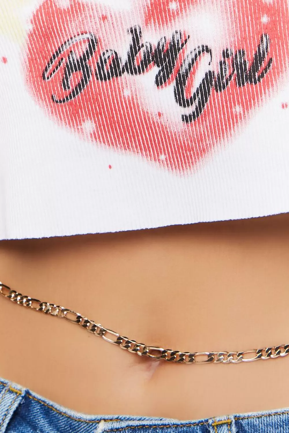 Body Jewelry>Forever 21 Figaro Belly Chain Gold