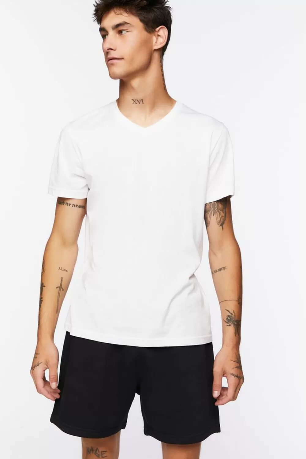 Bottoms>Forever 21 Fleece Drawstring Shorts Black