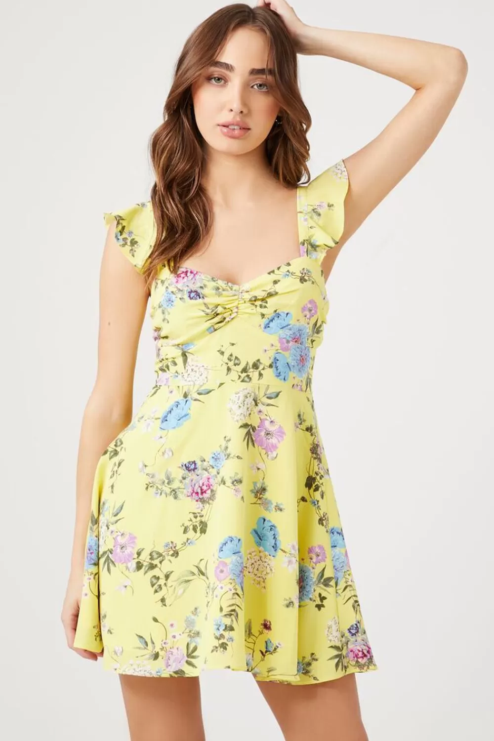 Forever 21 Floral Fit & Flare Mini Dress | Women Dresses