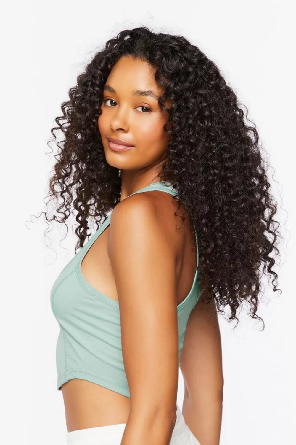 Matching Sets>Forever 21 French Terry Lounge Tank Top Blue Mist