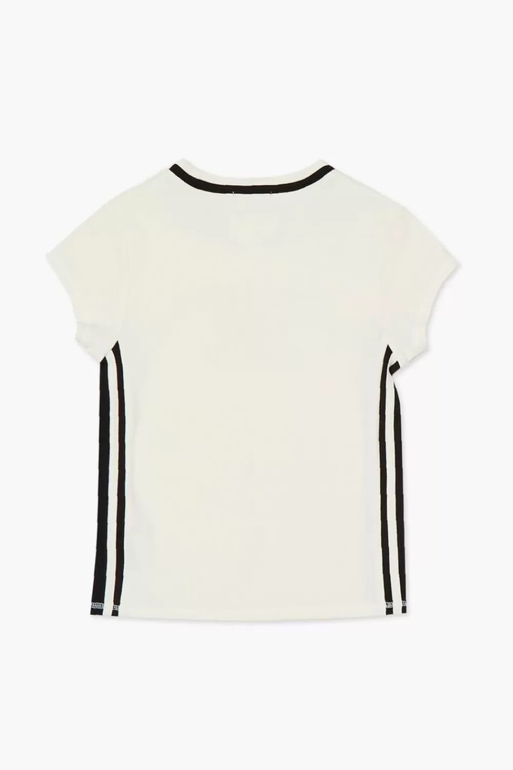 Tops>Forever 21 Girls American Athletics Graphic Tee (Kids) Cream/Black