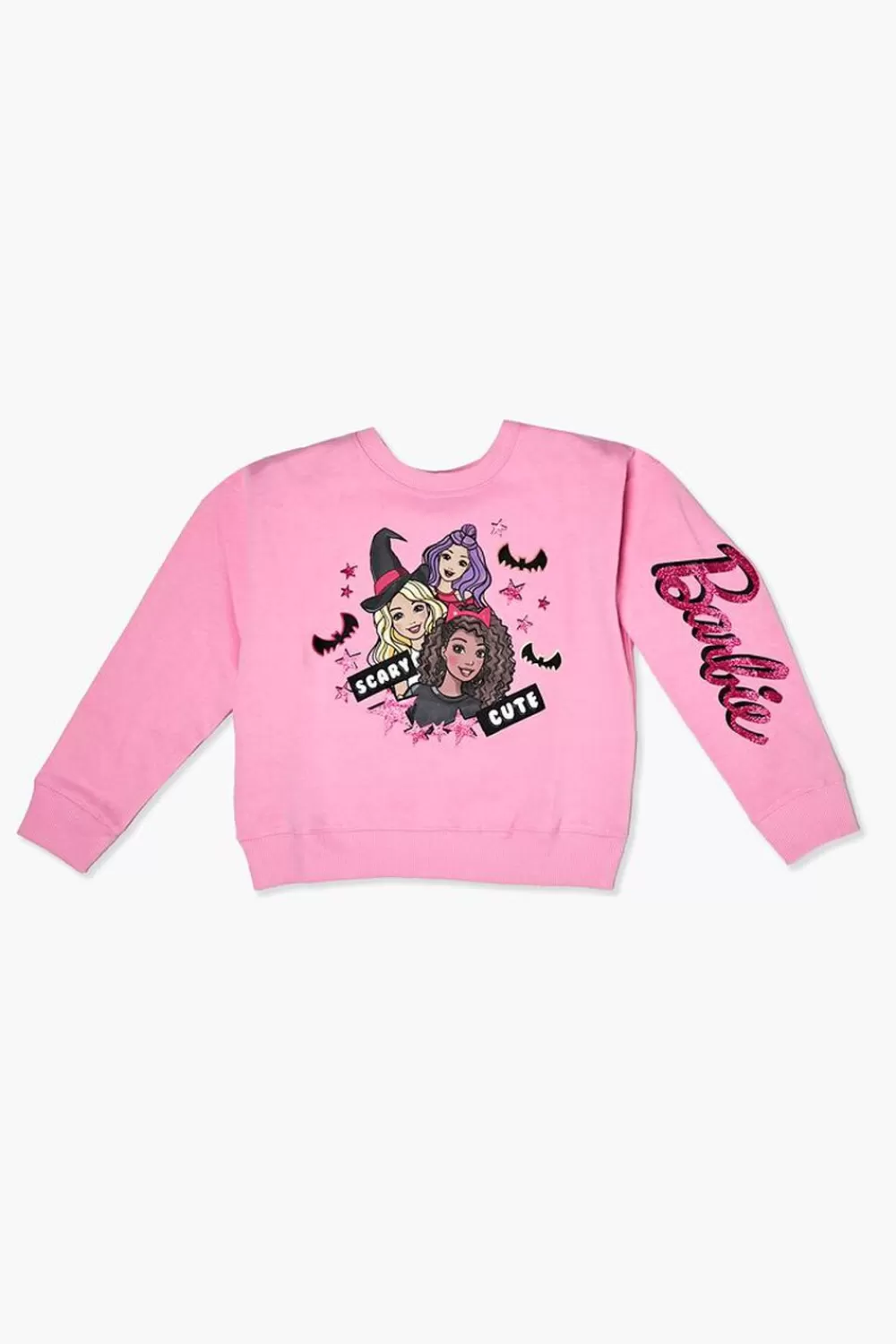 Tops>Forever 21 Girls Barbie Graphic Pullover (Kids) Pink/Multi