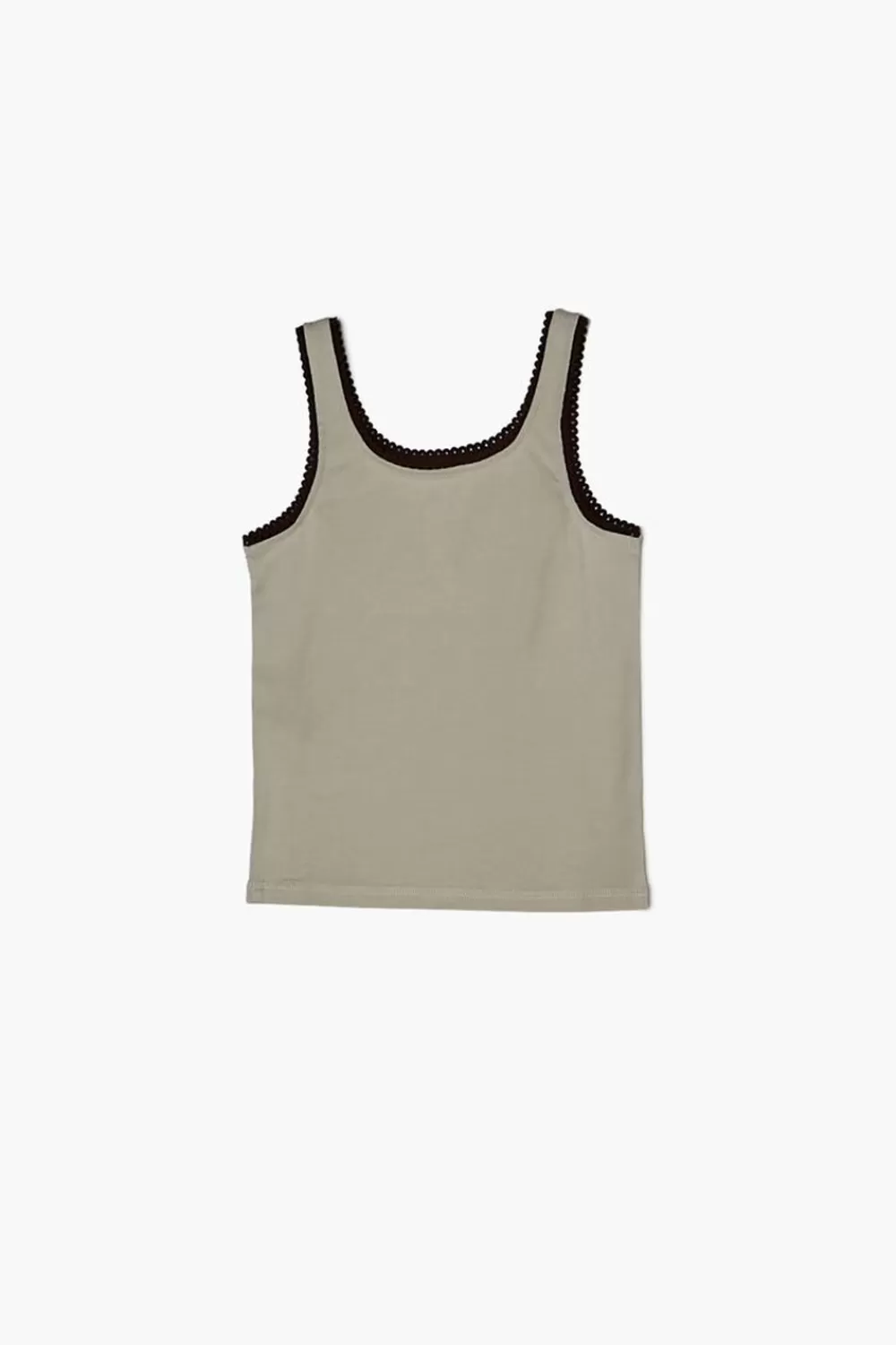 Tops>Forever 21 Girls Butterfly Graphic Tank Top (Kids) Taupe/Multi