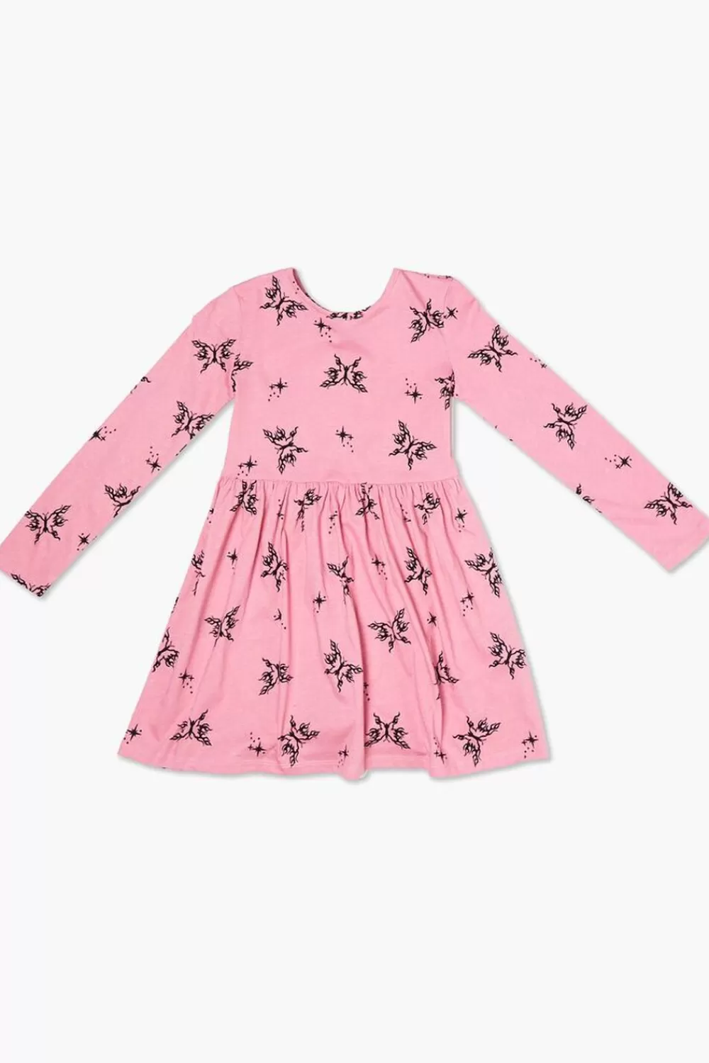 Dresses + Rompers>Forever 21 Girls Butterfly Print Dress (Kids) Pink/Black