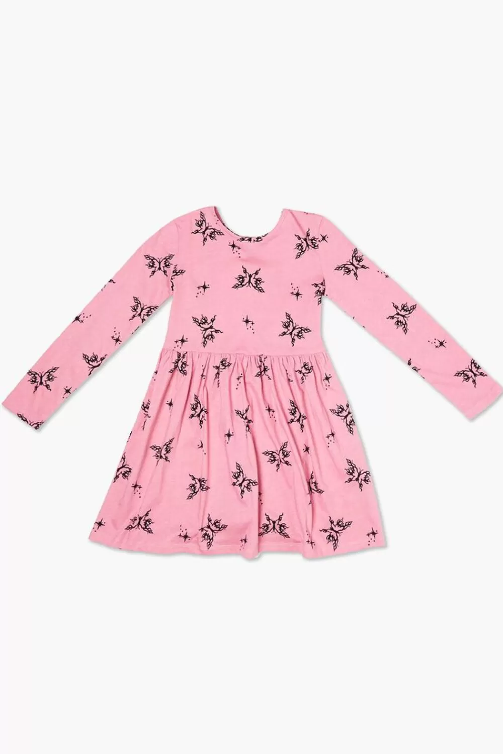 Dresses + Rompers>Forever 21 Girls Butterfly Print Dress (Kids) Pink/Black