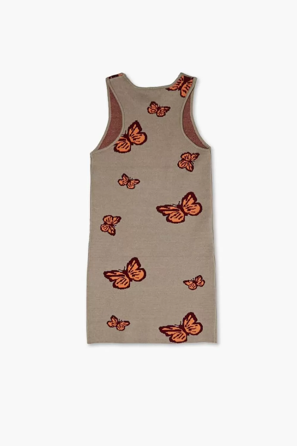 Dresses + Rompers>Forever 21 Girls Butterfly Print Sweater Dress (Kids) Olive/Multi