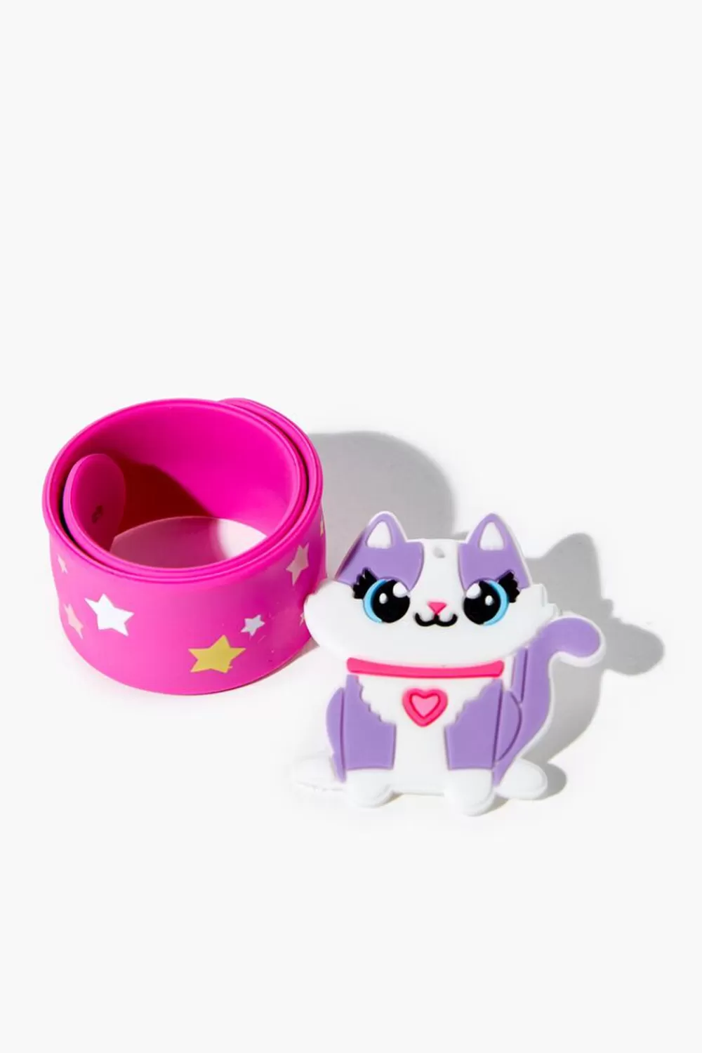 Accessories>Forever 21 Girls Cat Snap Bracelet (Kids) Purple/Pink