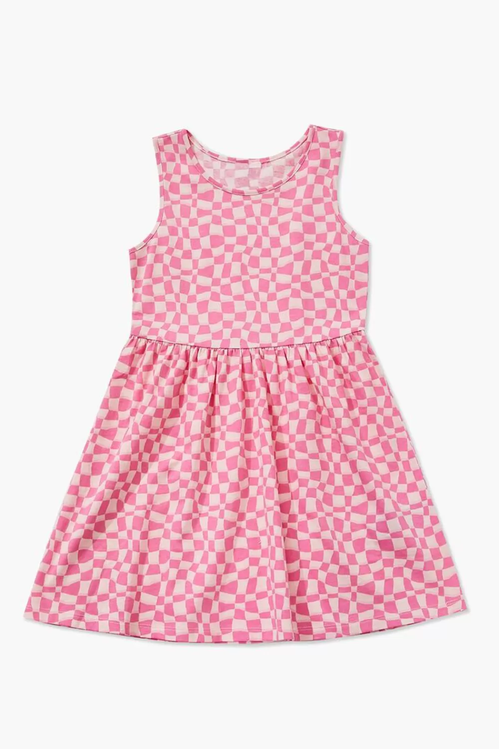 Dresses + Rompers>Forever 21 Girls Checkered A-Line Dress (Kids) Pink/Multi