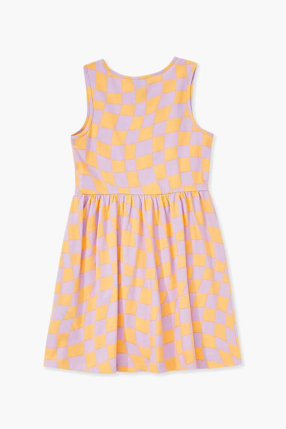Dresses + Rompers>Forever 21 Girls Checkered Dress (Kids) Lilac/Orange