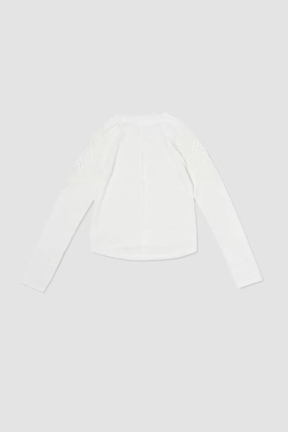 Tops>Forever 21 Girls Crochet Lace Top (Kids) Cream