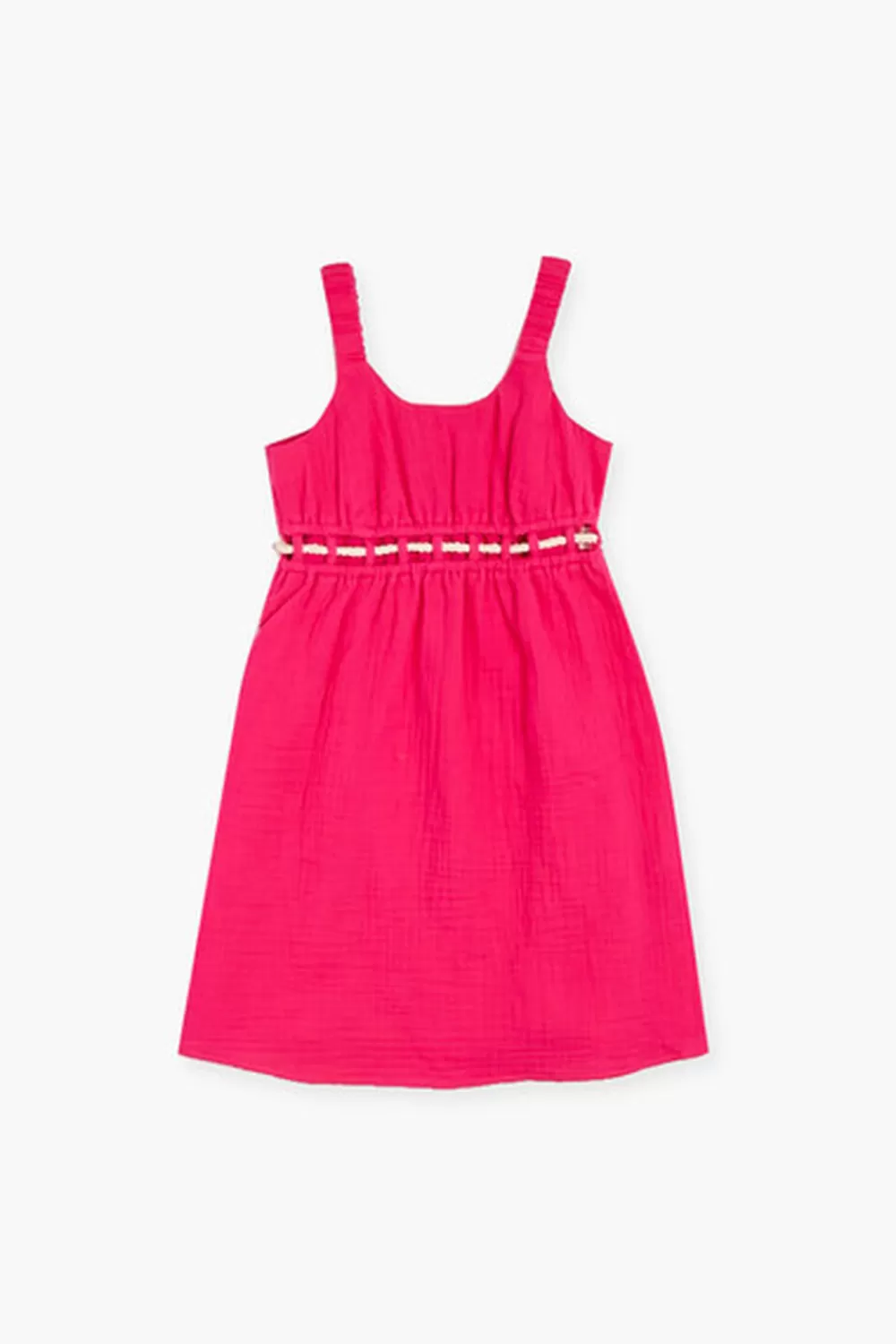 Dresses + Rompers>Forever 21 Girls Cutout Dress (Kids) Hot Pink/Cream