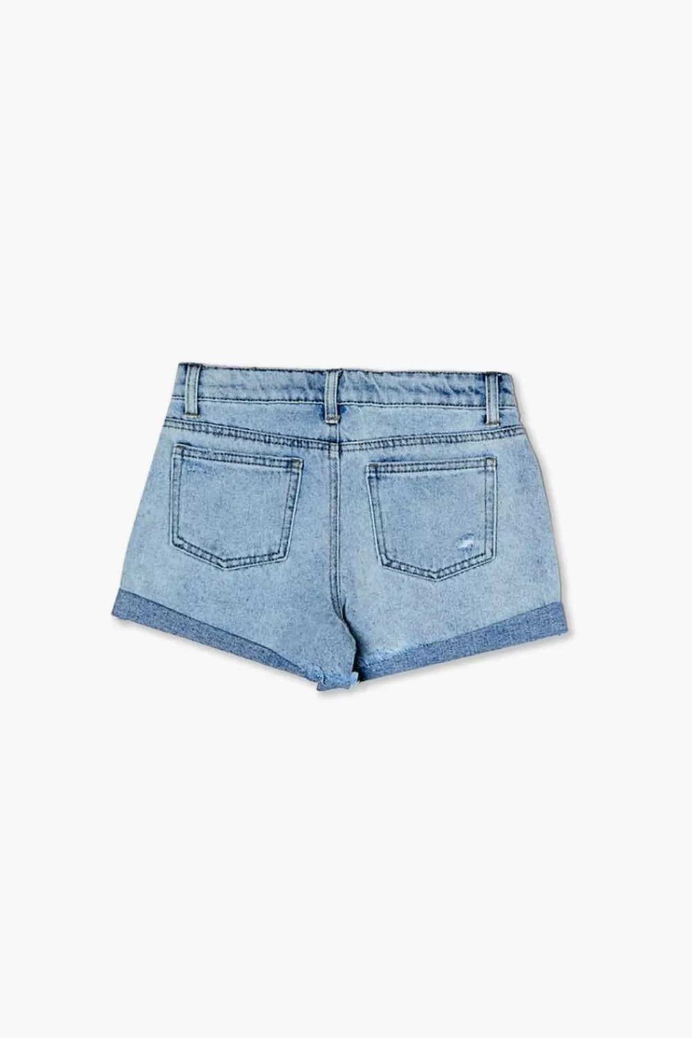 Bottoms>Forever 21 Girls Distressed Denim Shorts (Kids) Light Denim