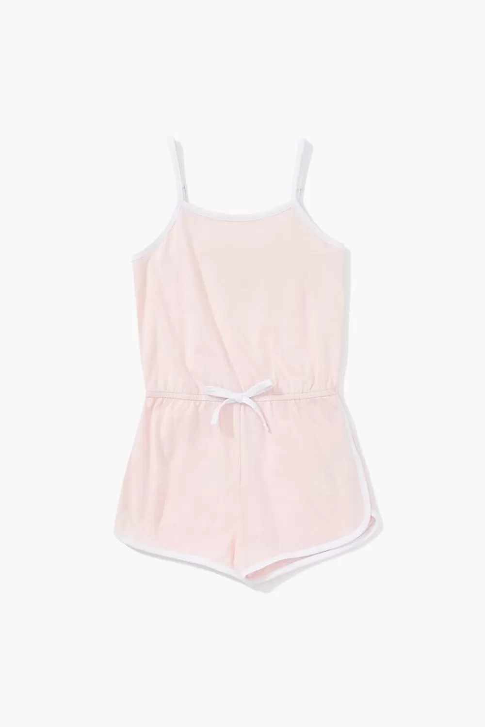 Dresses + Rompers>Forever 21 Girls Drawstring Romper (Kids) Light Pink/White