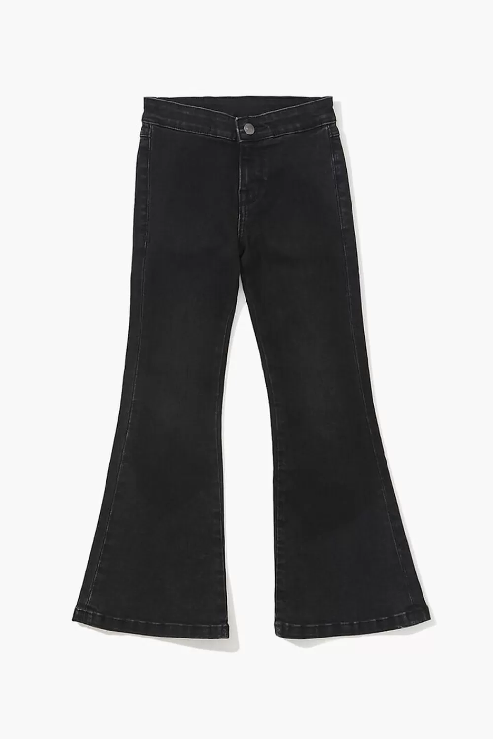 Bottoms>Forever 21 Girls Flare-Leg Jeans (Kids) Washed Black