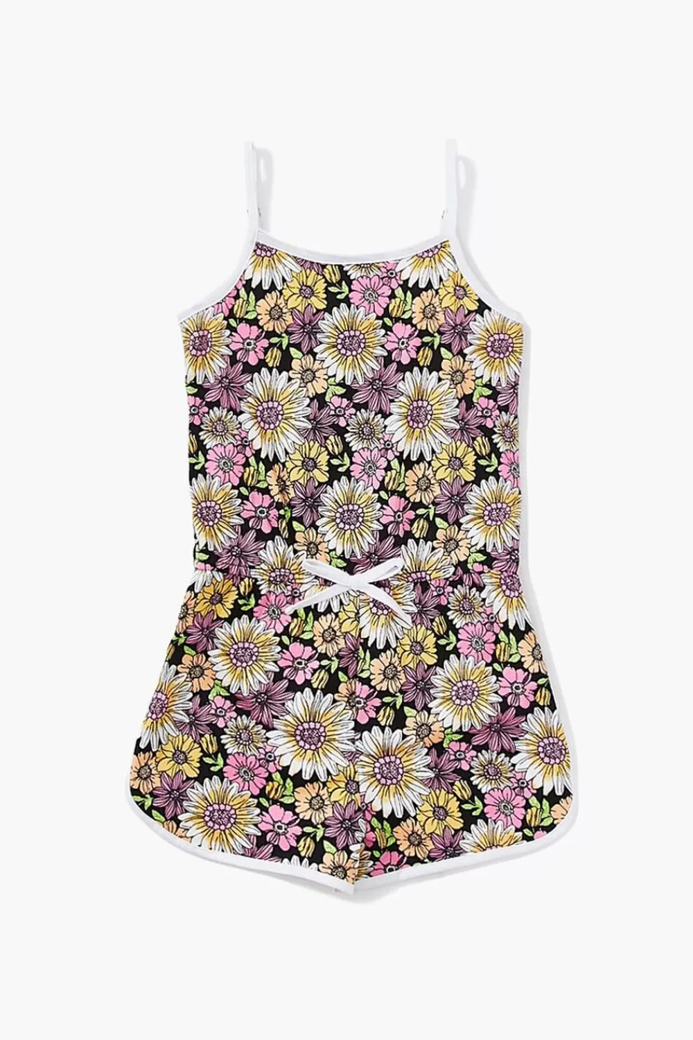 Dresses + Rompers>Forever 21 Girls Floral Cami Romper (Kids) Black/Multi