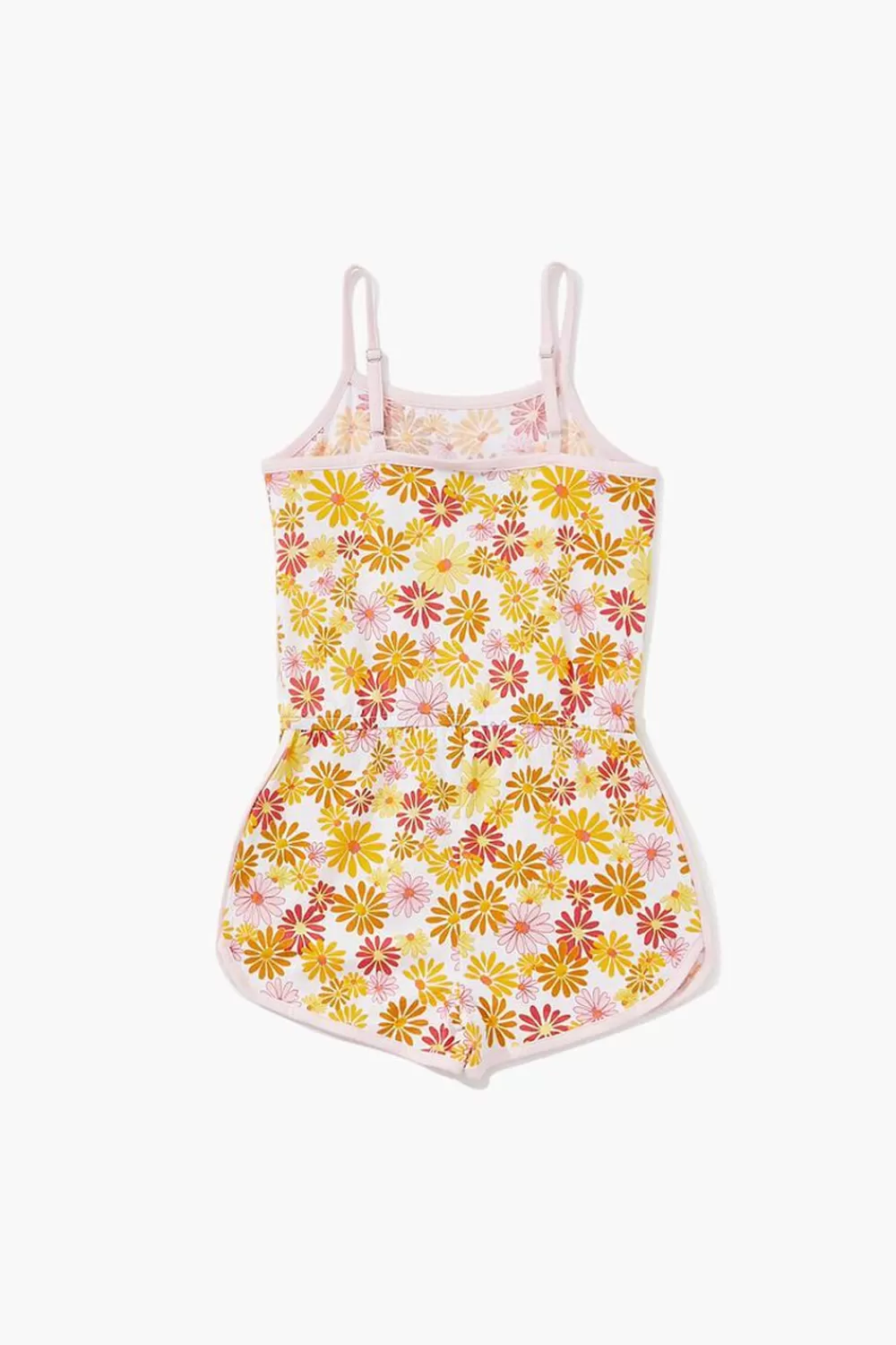 Dresses + Rompers>Forever 21 Girls Floral Cami Romper (Kids) White/Multi