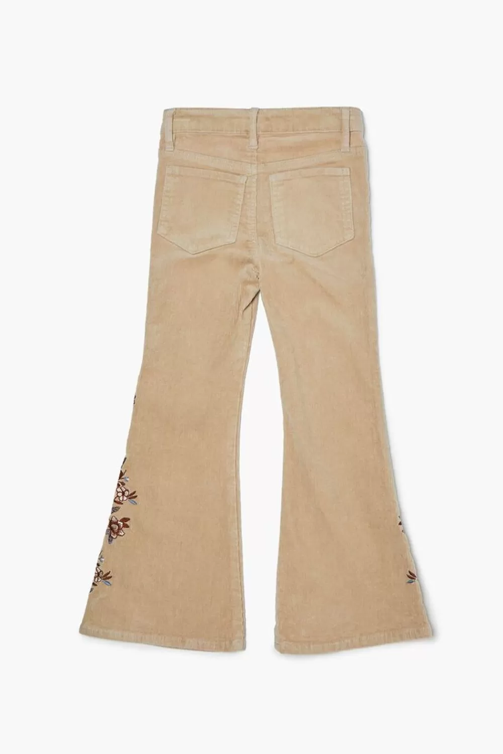 Bottoms>Forever 21 Girls Floral Corduroy Pants (Kids) Khaki/Multi