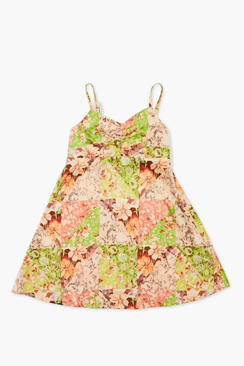 Dresses + Rompers>Forever 21 Girls Floral Patchwork Cami Dress (Kids) Green/Multi