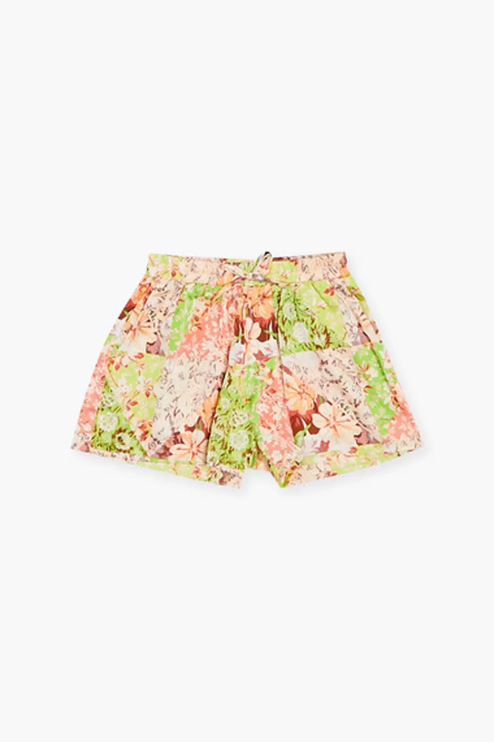 Bottoms>Forever 21 Girls Floral Patchwork Shorts (Kids) Green/Multi
