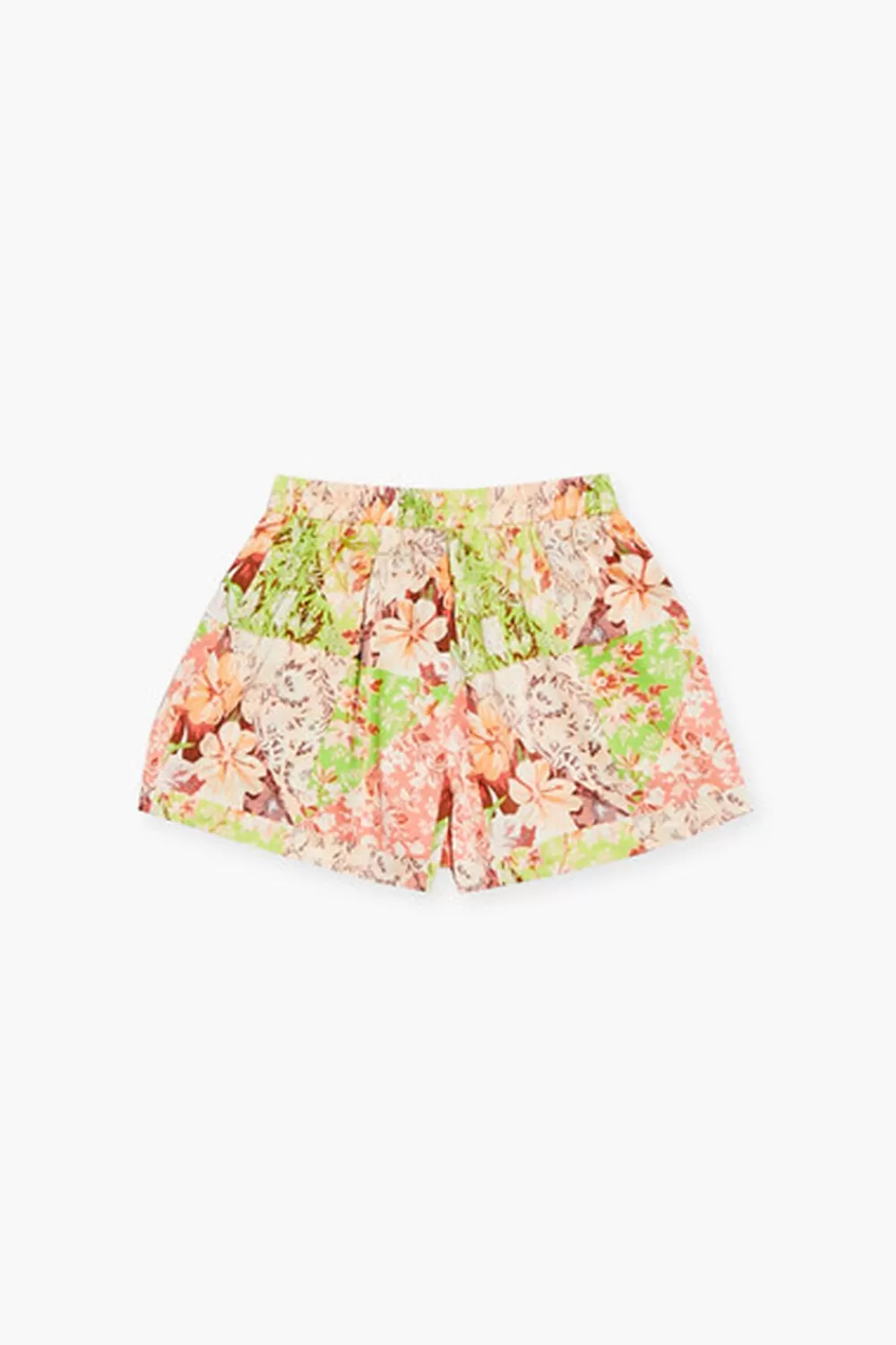 Bottoms>Forever 21 Girls Floral Patchwork Shorts (Kids) Green/Multi