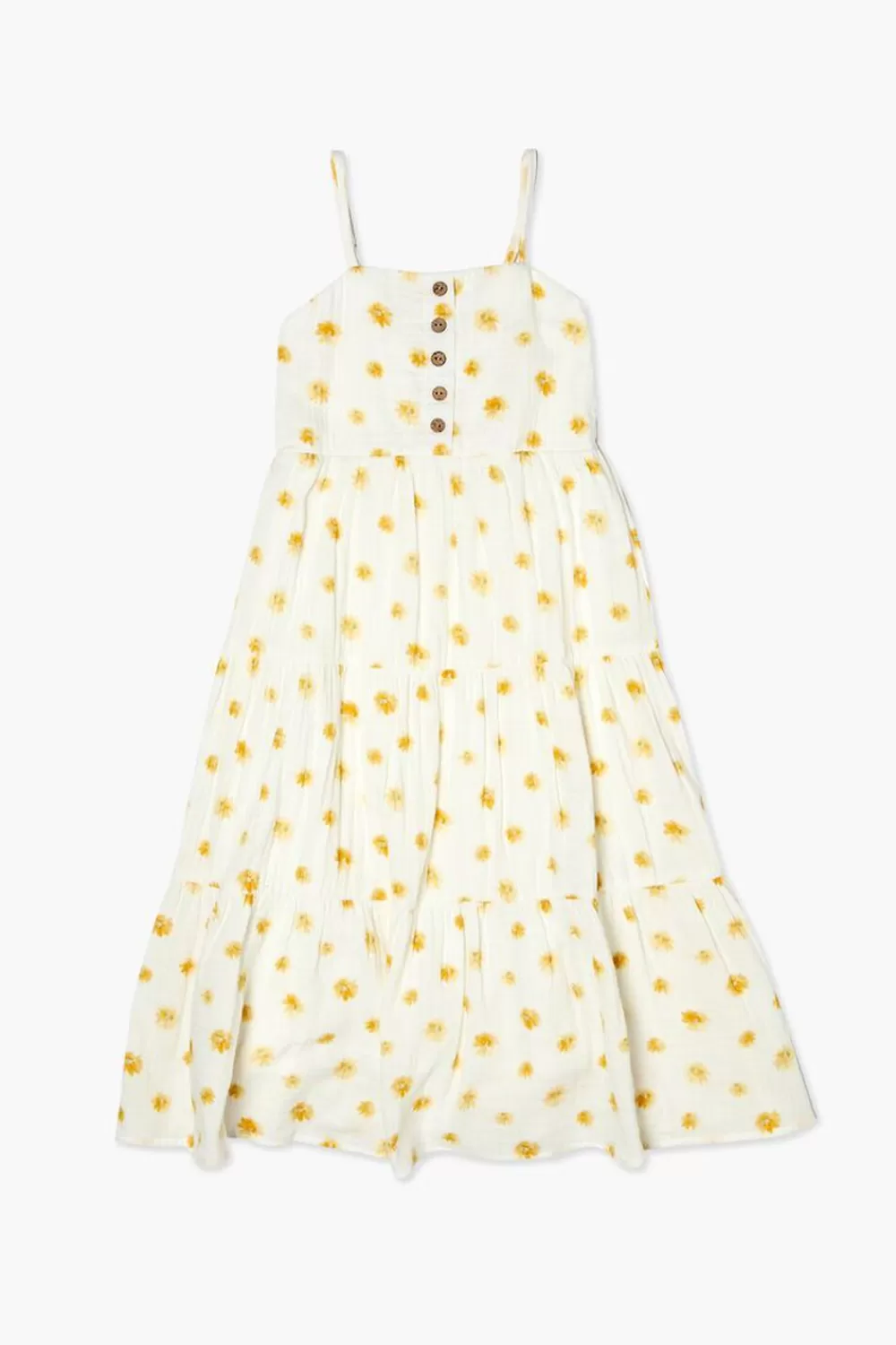 Dresses + Rompers>Forever 21 Girls Floral Print Cami Dress (Kids) White/Multi