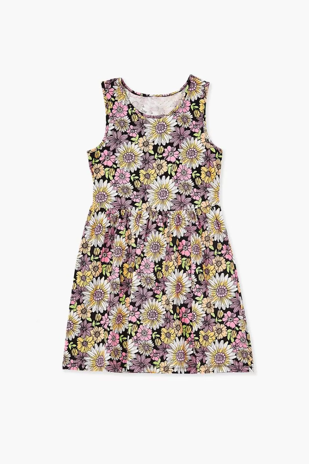 Dresses + Rompers>Forever 21 Girls Floral Print Dress (Kids) Black/Multi
