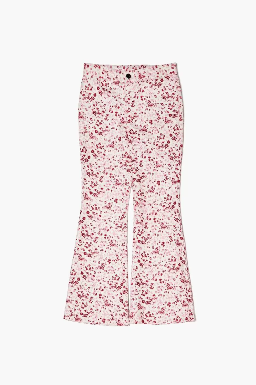 Bottoms>Forever 21 Girls Floral Print Flare Pants (Kids) Pink/Multi