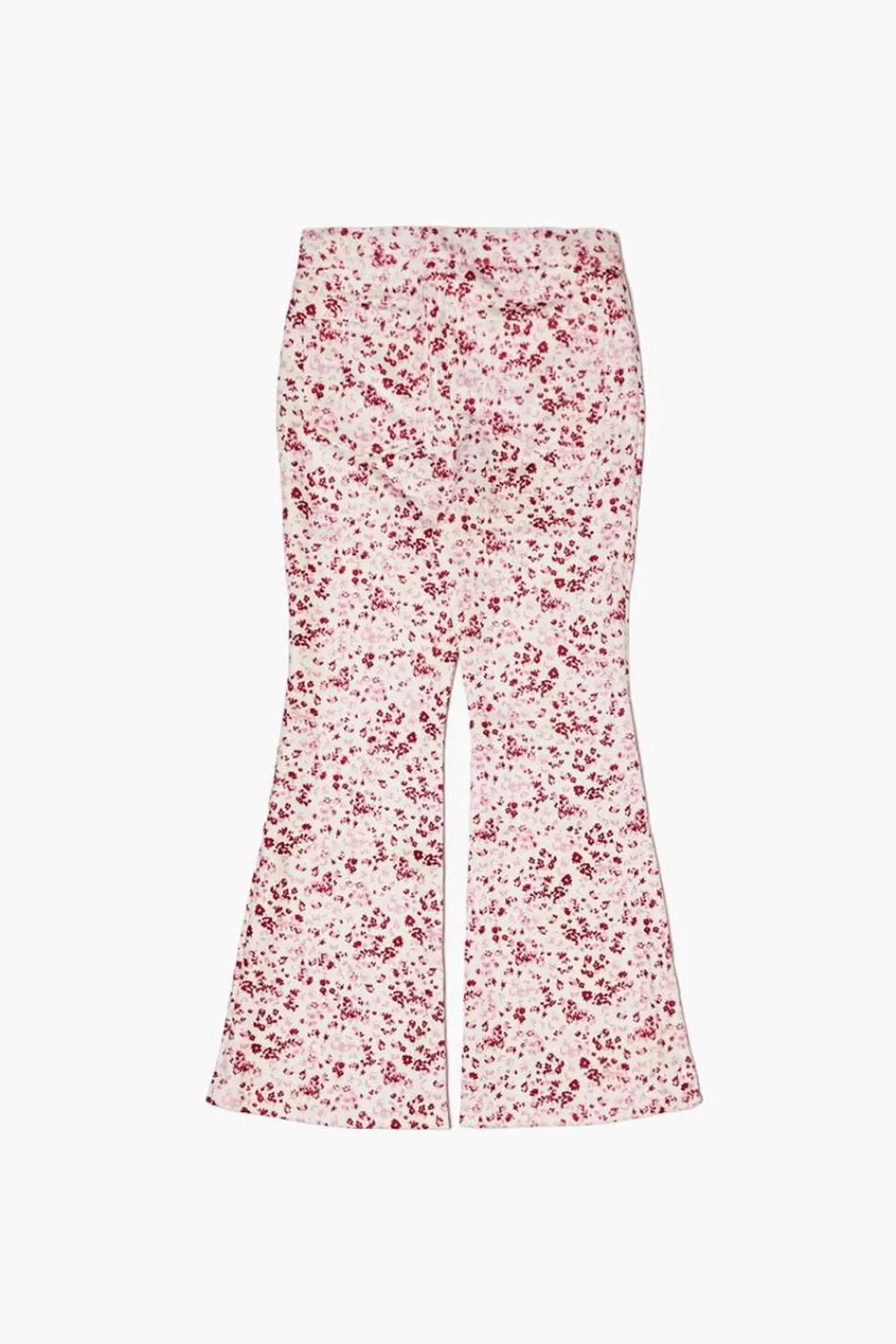 Bottoms>Forever 21 Girls Floral Print Flare Pants (Kids) Pink/Multi