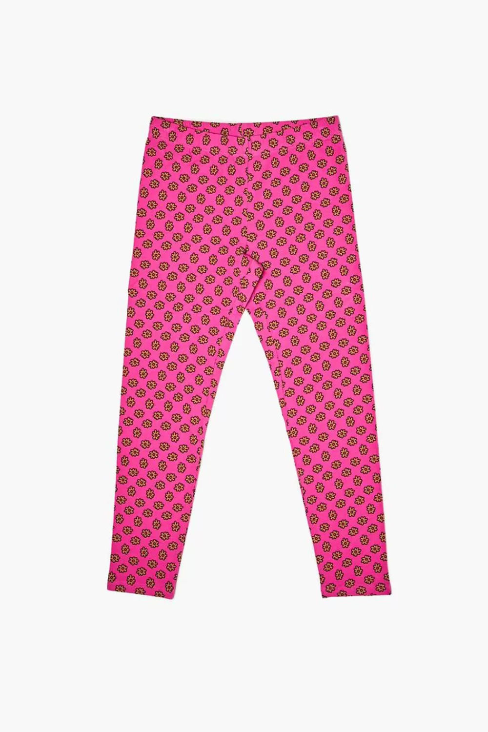 Bottoms>Forever 21 Girls Floral Print Leggings (Kids) Pink/Multi