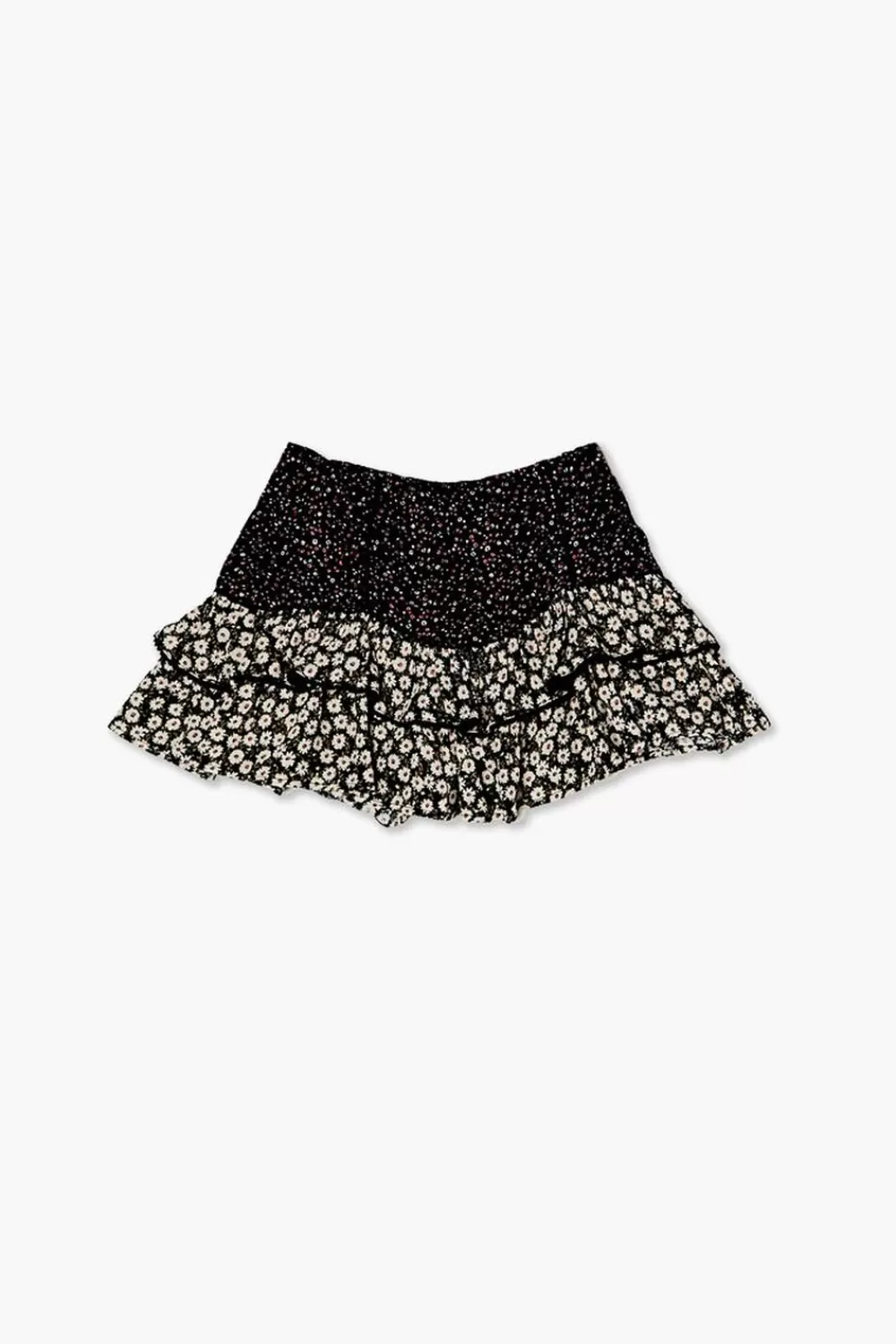 Bottoms>Forever 21 Girls Floral Print Skirt (Kids) Black/Multi