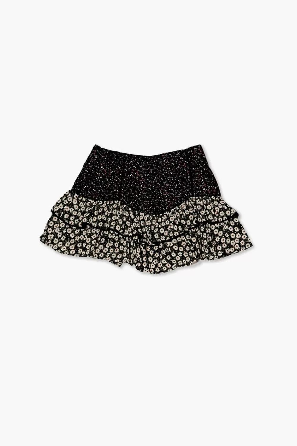 Bottoms>Forever 21 Girls Floral Print Skirt (Kids) Black/Multi