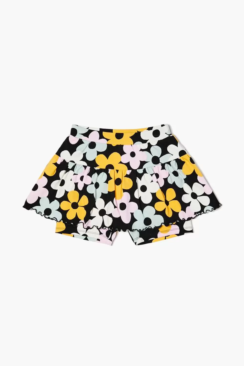 Bottoms>Forever 21 Girls Flower Print Skort (Kids) Black/Multi