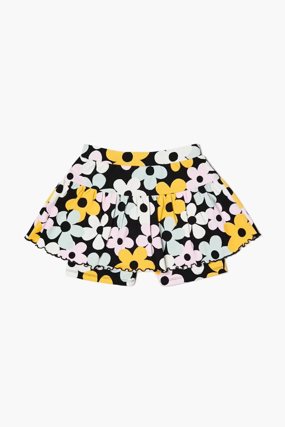 Bottoms>Forever 21 Girls Flower Print Skort (Kids) Black/Multi
