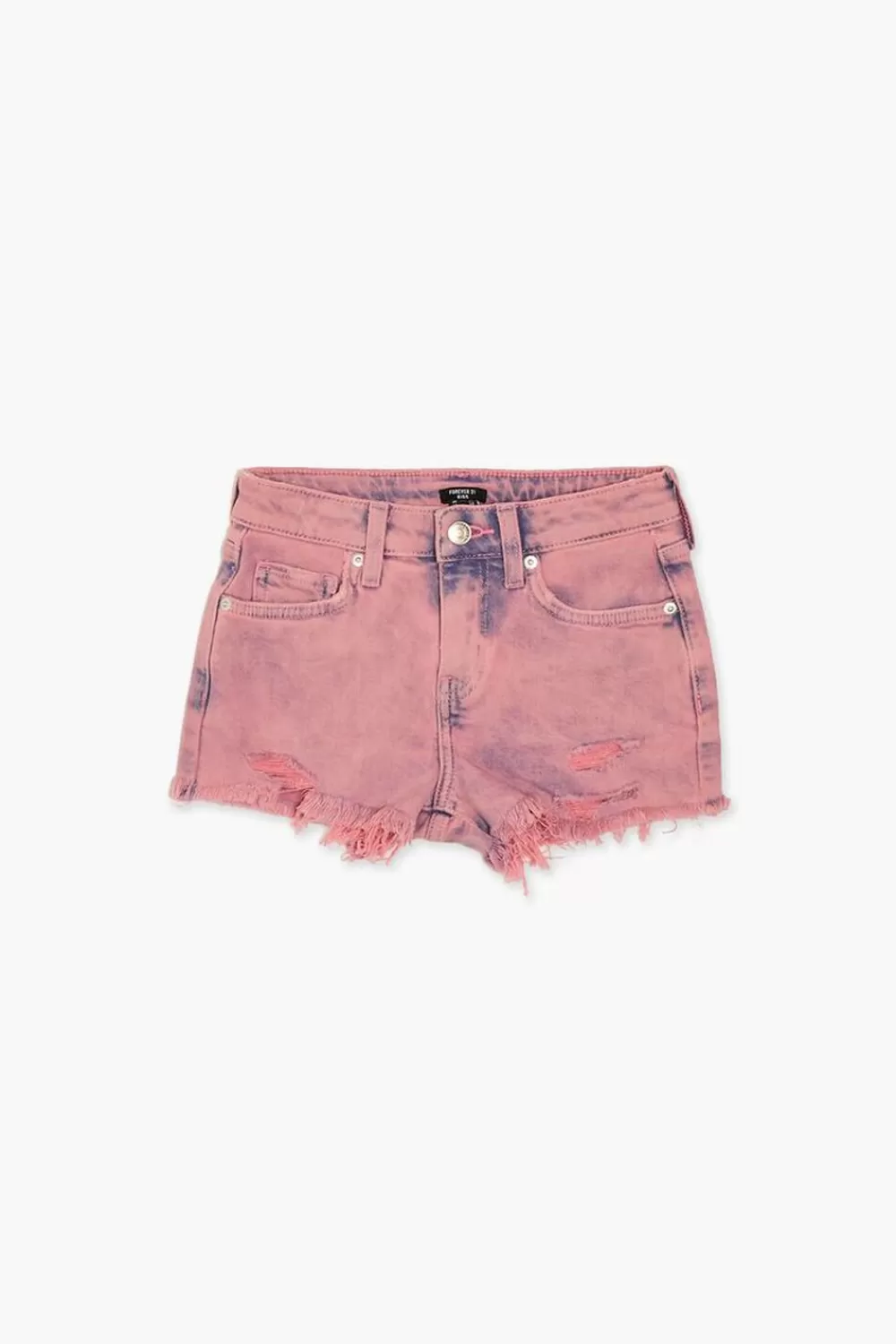 Bottoms>Forever 21 Girls Frayed Denim Shorts (Kids) Pink