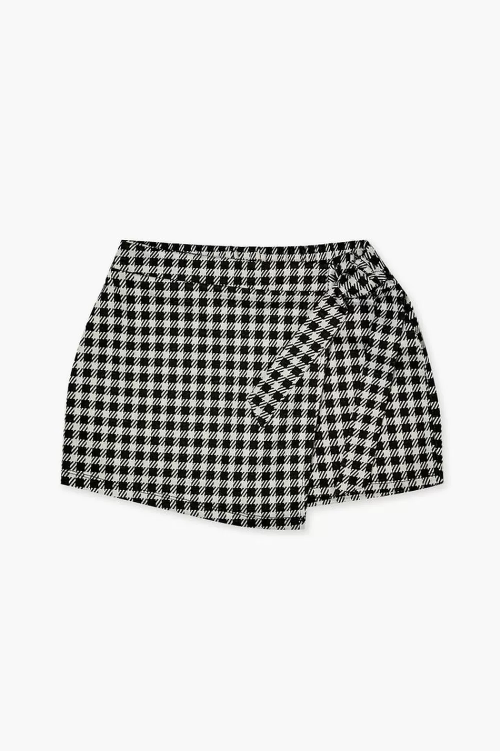 Bottoms>Forever 21 Girls Gingham Self-Tie Skort (Kids) Black/White