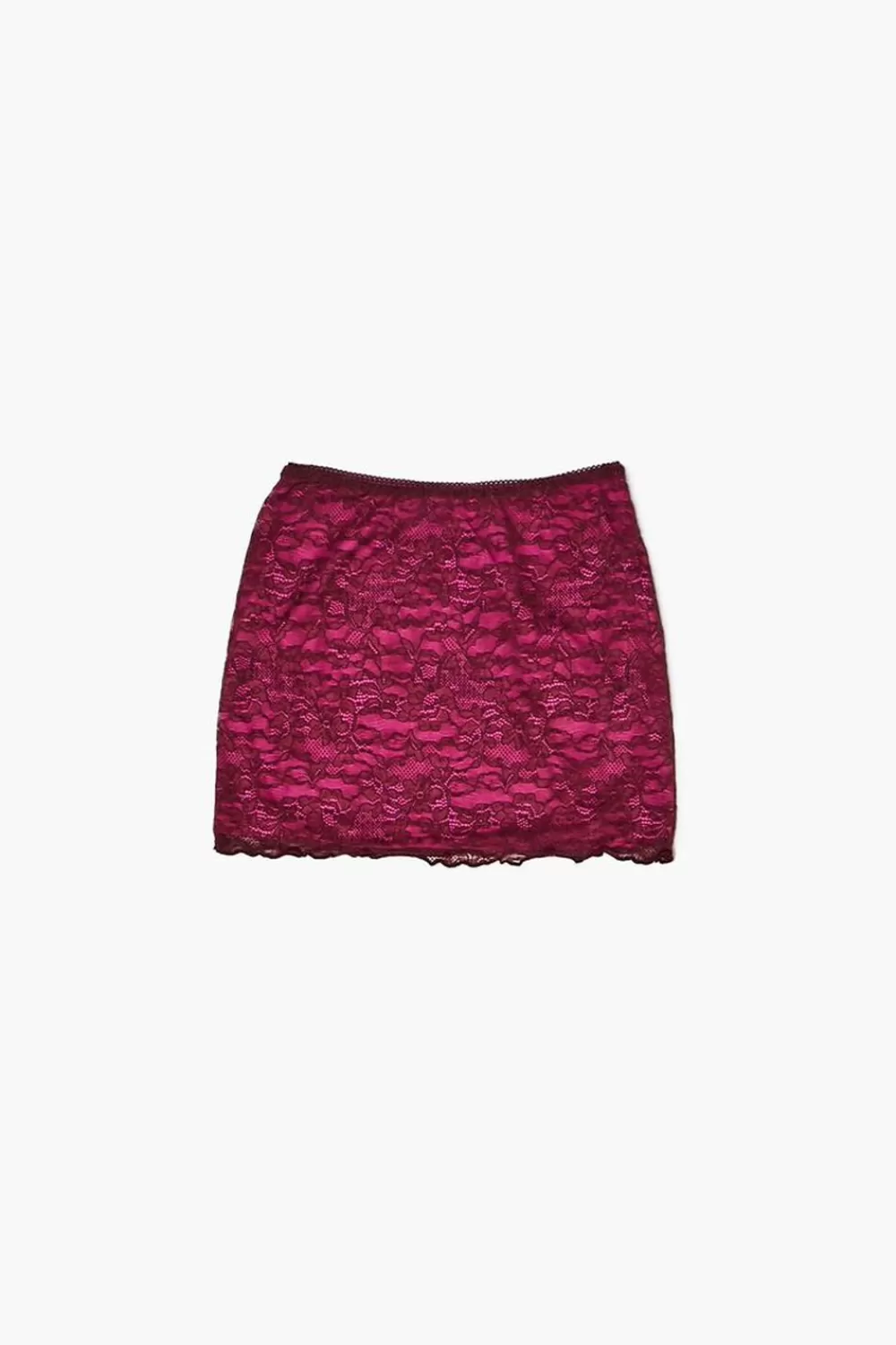 Bottoms>Forever 21 Girls Lace Skirt (Kids) Merlot/Azalea