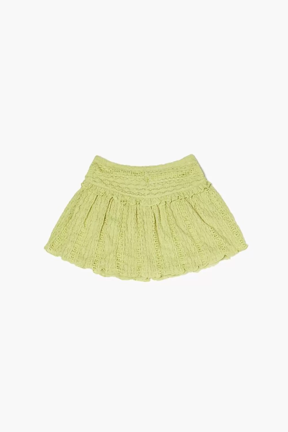 Bottoms>Forever 21 Girls Lettuce-Trim Skirt (Kids) Herbal Green
