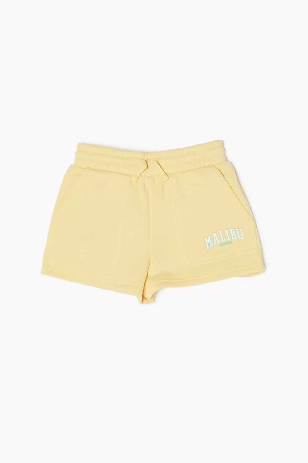 Bottoms>Forever 21 Girls Malibu Graphic Shorts (Kids) Yellow/Multi
