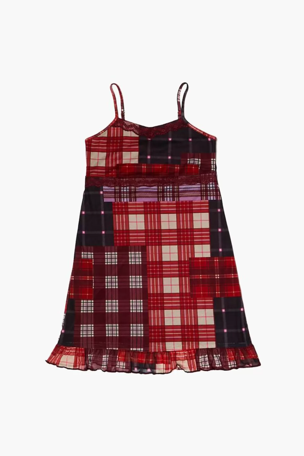 Dresses + Rompers>Forever 21 Girls Plaid Cami Dress (Kids) Red/Multi